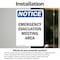 Signmission Emergency Evacuation Meeting Area, 10 in W x Rectangle, Vinyl Decal OS-2PACK-NS-D-1014-V-11790 - alternate 5
